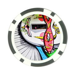 Clown Murals Figure Wall Human Poker Chip Card Guard by Simbadda