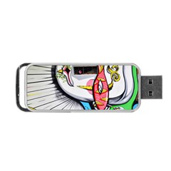 Clown Murals Figure Wall Human Portable Usb Flash (one Side) by Simbadda