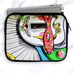 Clown Murals Figure Wall Human Apple Ipad 2/3/4 Zipper Cases by Simbadda