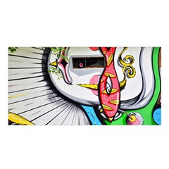 Clown Murals Figure Wall Human Satin Shawl by Simbadda