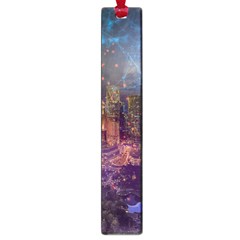 City Lights Skyline Buildings Large Book Marks by Simbadda