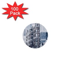 City Building Skyscraper Town 1  Mini Buttons (100 Pack)  by Simbadda