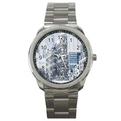 City Building Skyscraper Town Sport Metal Watch by Simbadda