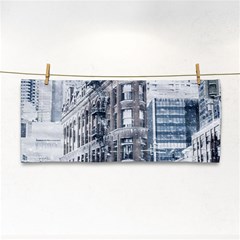 City Building Skyscraper Town Hand Towel by Simbadda