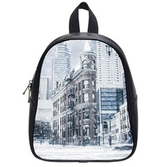 City Building Skyscraper Town School Bag (small) by Simbadda