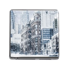 City Building Skyscraper Town Memory Card Reader (square 5 Slot)