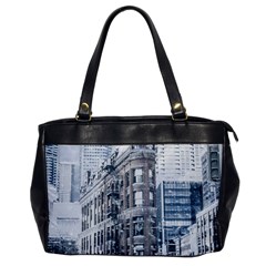 City Building Skyscraper Town Oversize Office Handbag by Simbadda