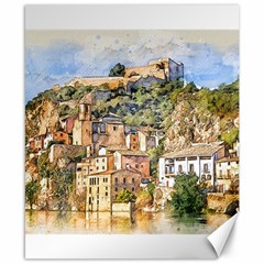 Architecture Town Travel Water Canvas 8  X 10  by Simbadda