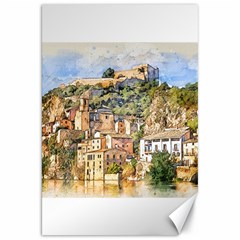 Architecture Town Travel Water Canvas 20  X 30  by Simbadda