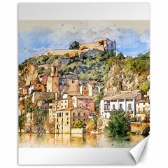 Architecture Town Travel Water Canvas 11  X 14  by Simbadda