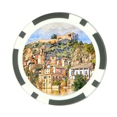 Architecture Town Travel Water Poker Chip Card Guard by Simbadda