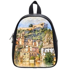 Architecture Town Travel Water School Bag (small) by Simbadda