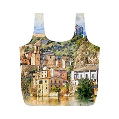 Architecture Town Travel Water Full Print Recycle Bag (m) by Simbadda