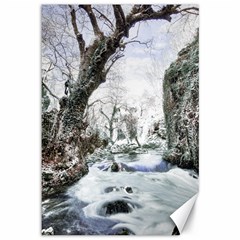 Tree Waterfall Landscape Nature Canvas 12  X 18  by Simbadda