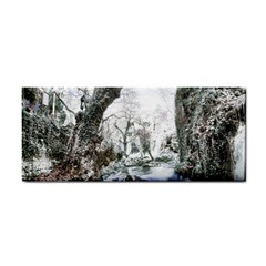 Tree Waterfall Landscape Nature Hand Towel by Simbadda