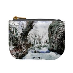 Tree Waterfall Landscape Nature Mini Coin Purse by Simbadda