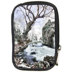 Tree Waterfall Landscape Nature Compact Camera Leather Case