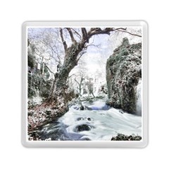 Tree Waterfall Landscape Nature Memory Card Reader (square) by Simbadda