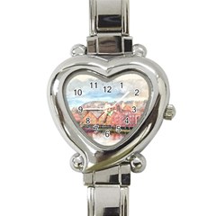 Architecture City Buildings River Heart Italian Charm Watch by Simbadda