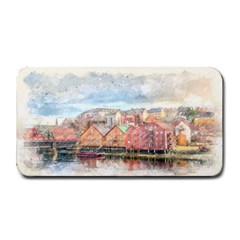 Architecture City Buildings River Medium Bar Mats by Simbadda