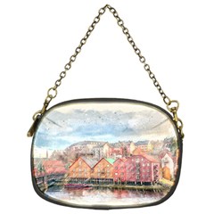 Architecture City Buildings River Chain Purse (one Side) by Simbadda