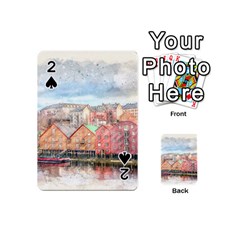 Architecture City Buildings River Playing Cards 54 Designs (mini) by Simbadda