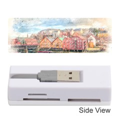 Architecture City Buildings River Memory Card Reader (stick) by Simbadda