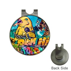 Graffiti Street Art Mountains Wall Hat Clips With Golf Markers by Simbadda