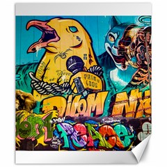 Graffiti Street Art Mountains Wall Canvas 20  X 24  by Simbadda