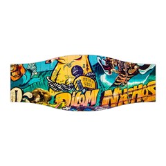 Graffiti Street Art Mountains Wall Stretchable Headband by Simbadda