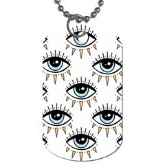 Eyes Pattern Dog Tag (one Side) by Valentinaart