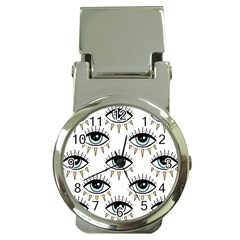 Eyes Pattern Money Clip Watches by Valentinaart