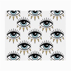 Eyes Pattern Small Glasses Cloth (2 Sides) by Valentinaart