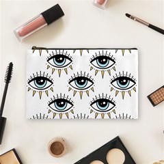 Eyes Pattern Cosmetic Bag (medium) by Valentinaart