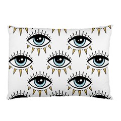 Eyes Pattern Pillow Case (two Sides) by Valentinaart