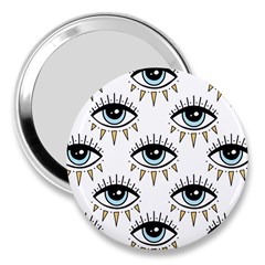 Eyes Pattern 3  Handbag Mirrors by Valentinaart