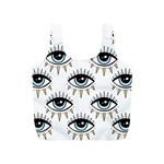 Eyes pattern Full Print Recycle Bag (S) Back