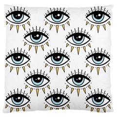 Eyes Pattern Standard Flano Cushion Case (two Sides) by Valentinaart