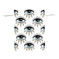 Eyes Pattern Lightweight Drawstring Pouch (l)