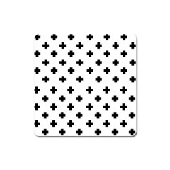 Swiss Cross Pattern Square Magnet by Valentinaart