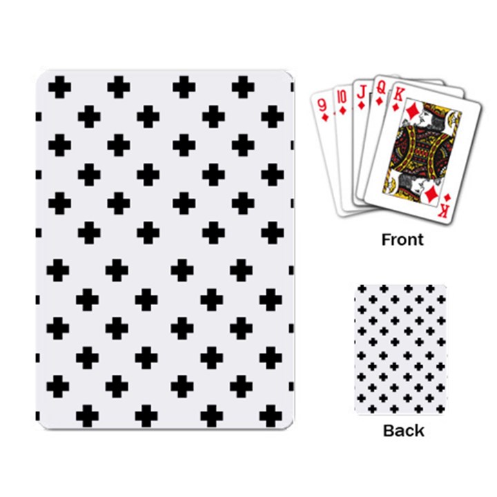 Swiss Cross Pattern Playing Cards Single Design (Rectangle)