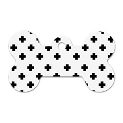 Swiss Cross Pattern Dog Tag Bone (one Side) by Valentinaart