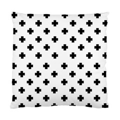 Swiss Cross Pattern Standard Cushion Case (two Sides) by Valentinaart