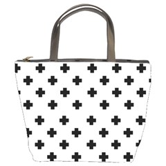 Swiss Cross Pattern Bucket Bag by Valentinaart