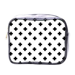 Swiss Cross Pattern Mini Toiletries Bag (one Side) by Valentinaart