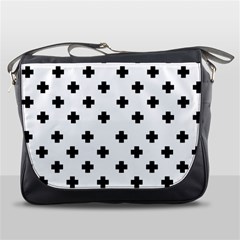 Swiss Cross Pattern Messenger Bag by Valentinaart