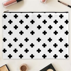 Swiss Cross Pattern Cosmetic Bag (xxxl) by Valentinaart