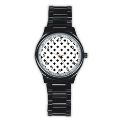 Swiss Cross Pattern Stainless Steel Round Watch by Valentinaart