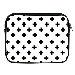 Swiss Cross Pattern Apple Ipad 2/3/4 Zipper Cases by Valentinaart