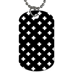 Swiss Cross Pattern Dog Tag (one Side) by Valentinaart